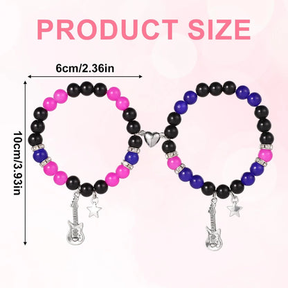 2X Magnetic Couple Bracelets for Friendship Matching