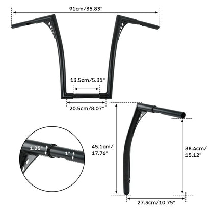 18" Handlebar Hanger Bar for Harley FLST FXST Sportster XL Dyna