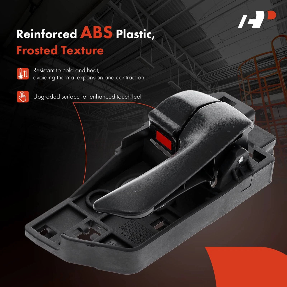Rear Right Matte Black Interior Door Handle for Hyundai Sonata (2008–2010) 836203K020HZ, 96525