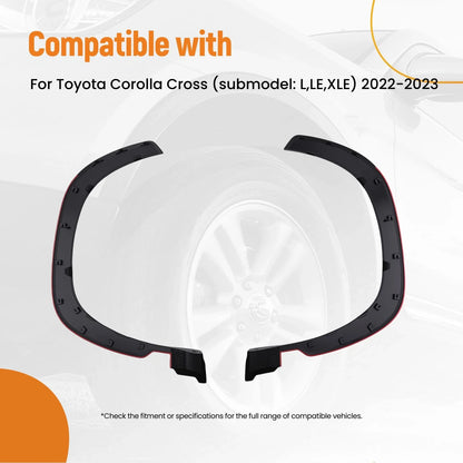 Fender Trim Set for Toyota Corolla Cross L/LE/XLE (2022–2023) Left Right Front