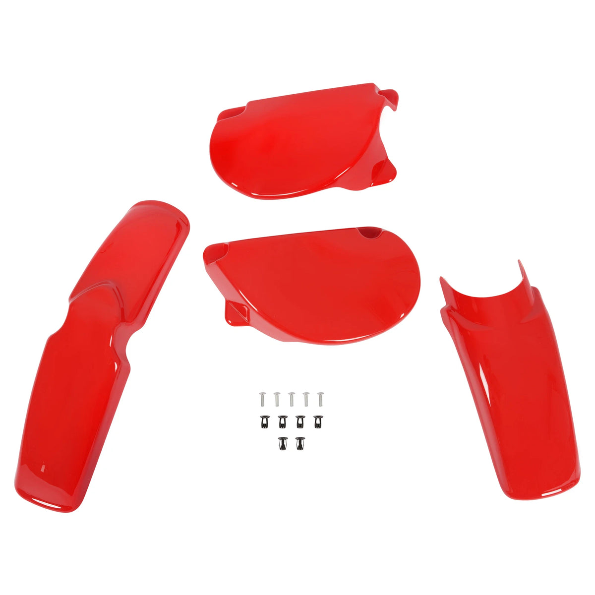 Plastic Kit for Honda XR75/XR80 (1977–1982) - Front/Rear Fender & Side Panels AINUO000008007