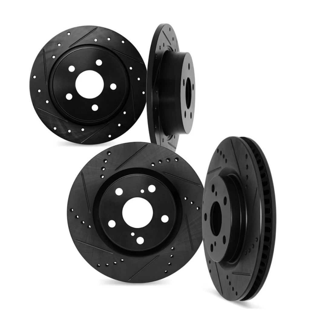 Rotor Set for Ford Taurus (1994–2000) | Drilled and Slotted | ALX-PAU-DF-8004-54320-CLA1