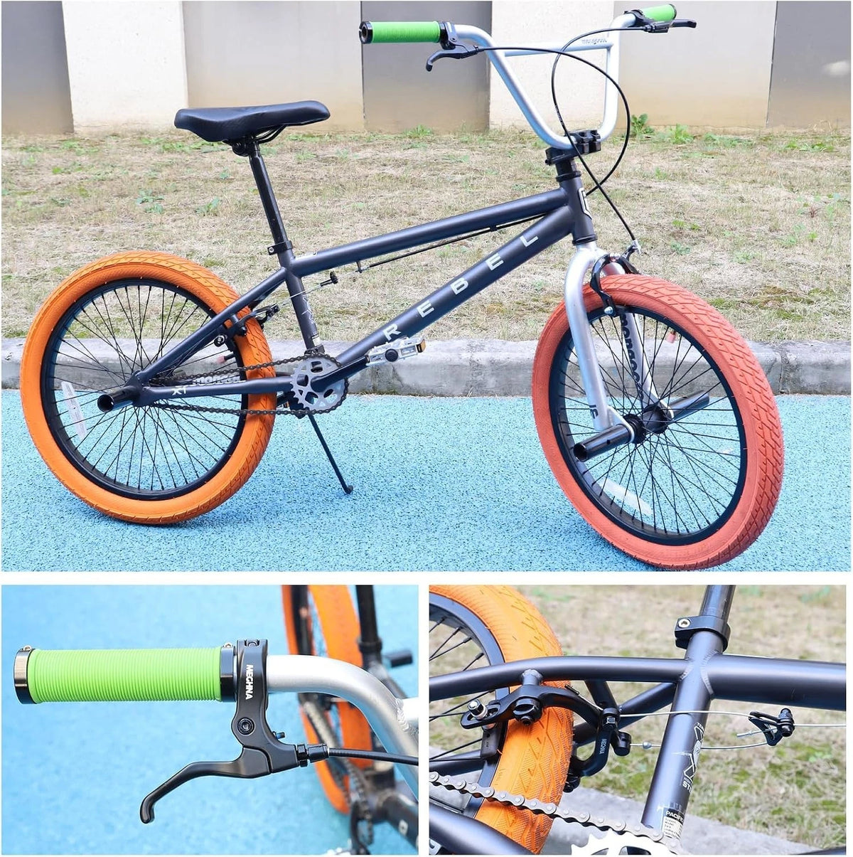 Rear Aluminum Alloy Rim Brake Set for BMX (No Specific Years)