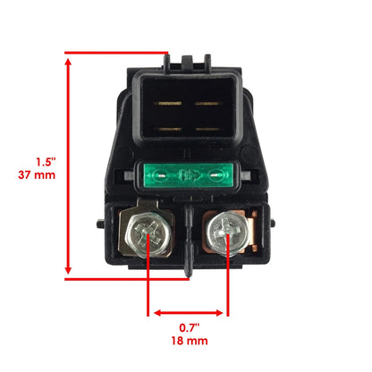2X Starter Solenoid Relays for Suzuki LT-A700X Kingquad 700 (2005–2007) RE155+RE155 - MA, 3180035F00