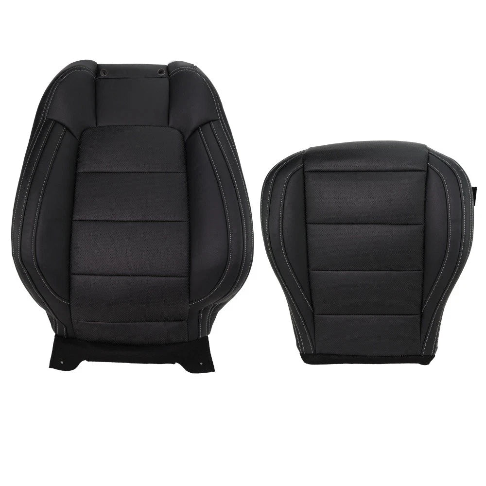 Set of 2 Front Perforated Leather Seat Covers for Ford Mustang (2015–2023)