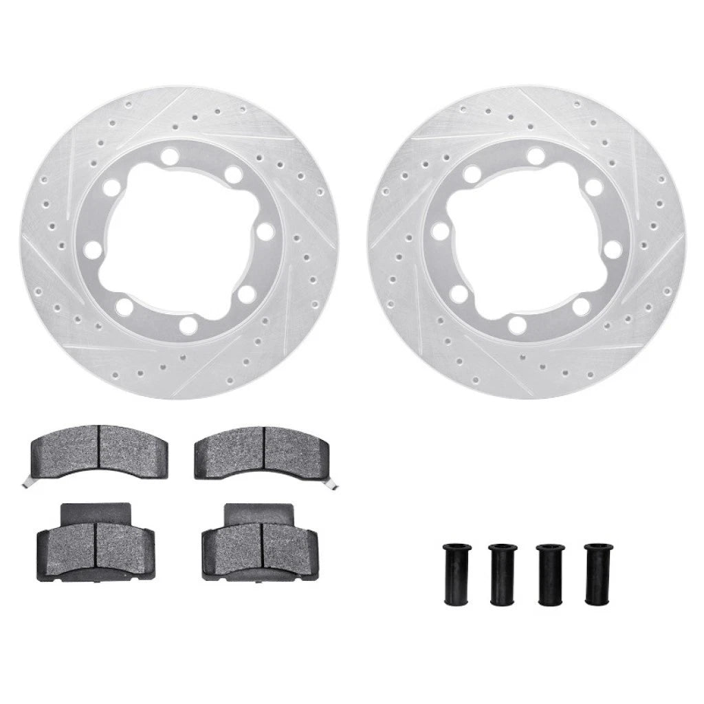 Drilled and Slotted Rotors for Chevy C2500/K2500 (1992–2000) ALX-PAU-DF-7212-40116-CLA2