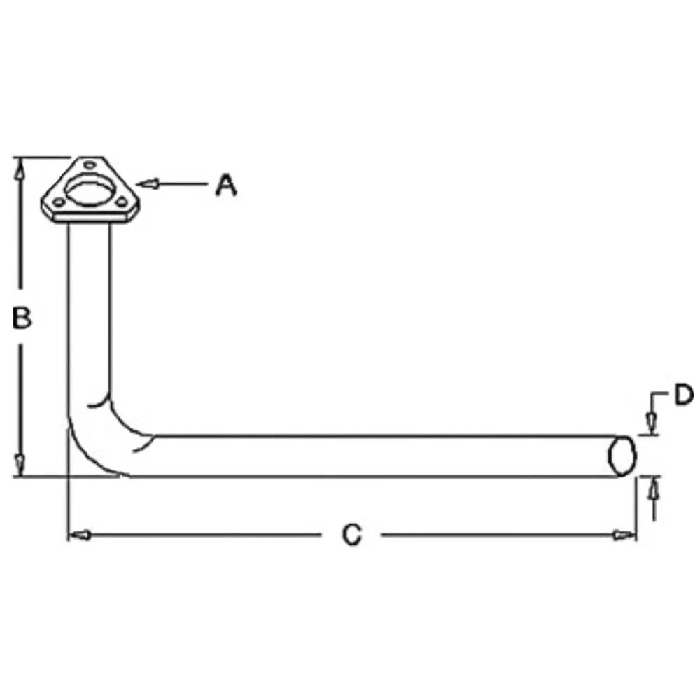 Exhaust Pipe for Massey Ferguson Tractor 150