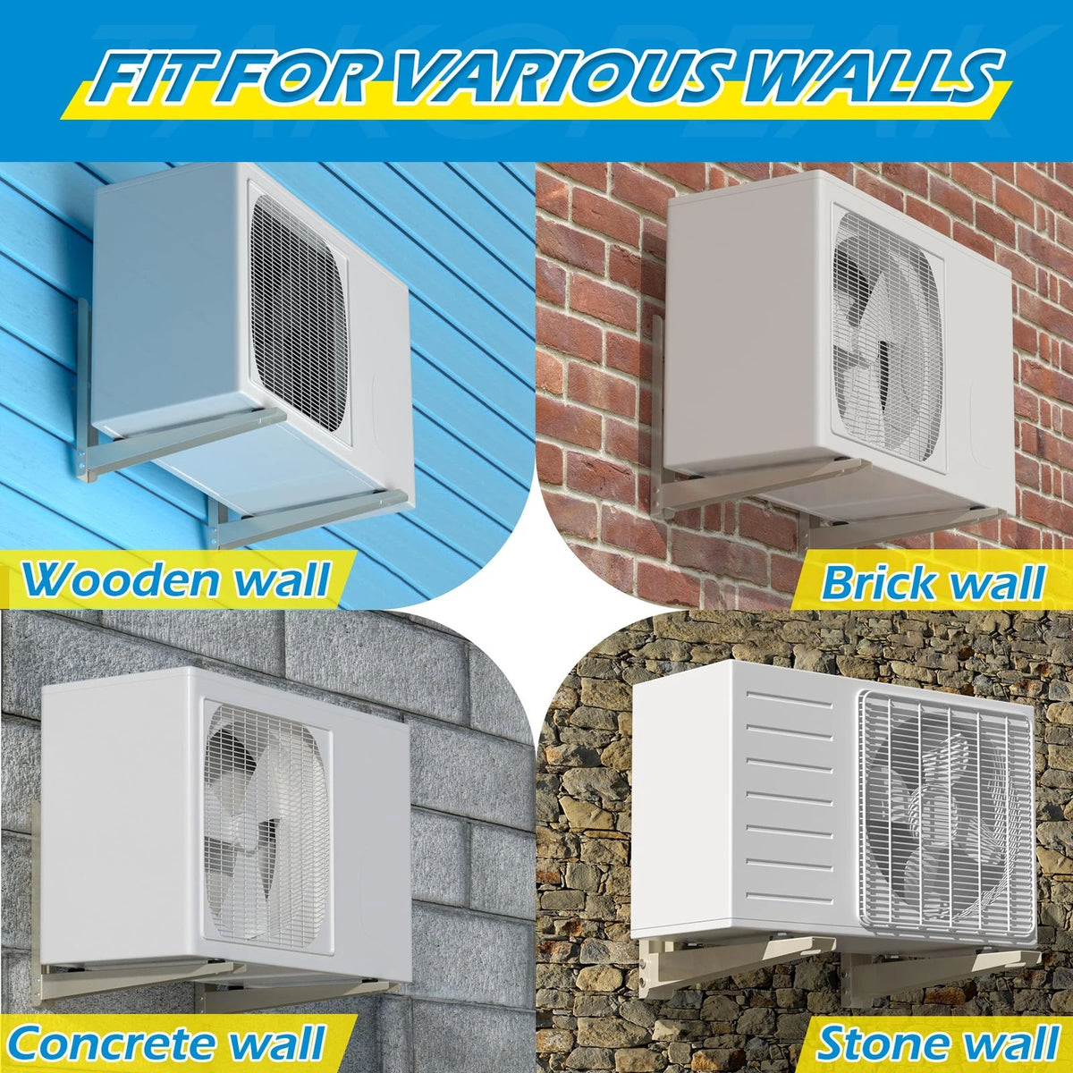 Wall Mounting Bracket for Mini Split Condenser (18000-24000 BTU)