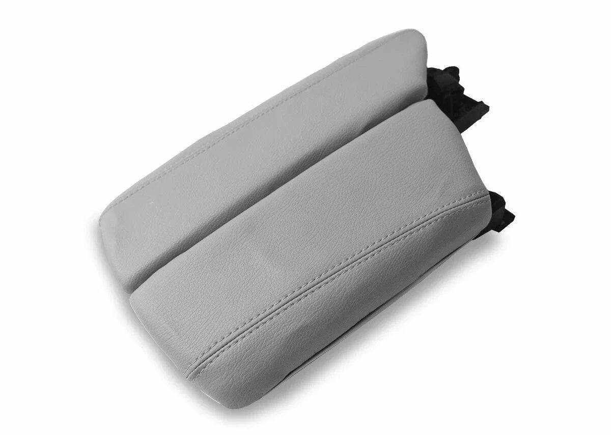 Leather Console Lid Armrest Cover for BMW F10 528 535 (2011–2016) Gray