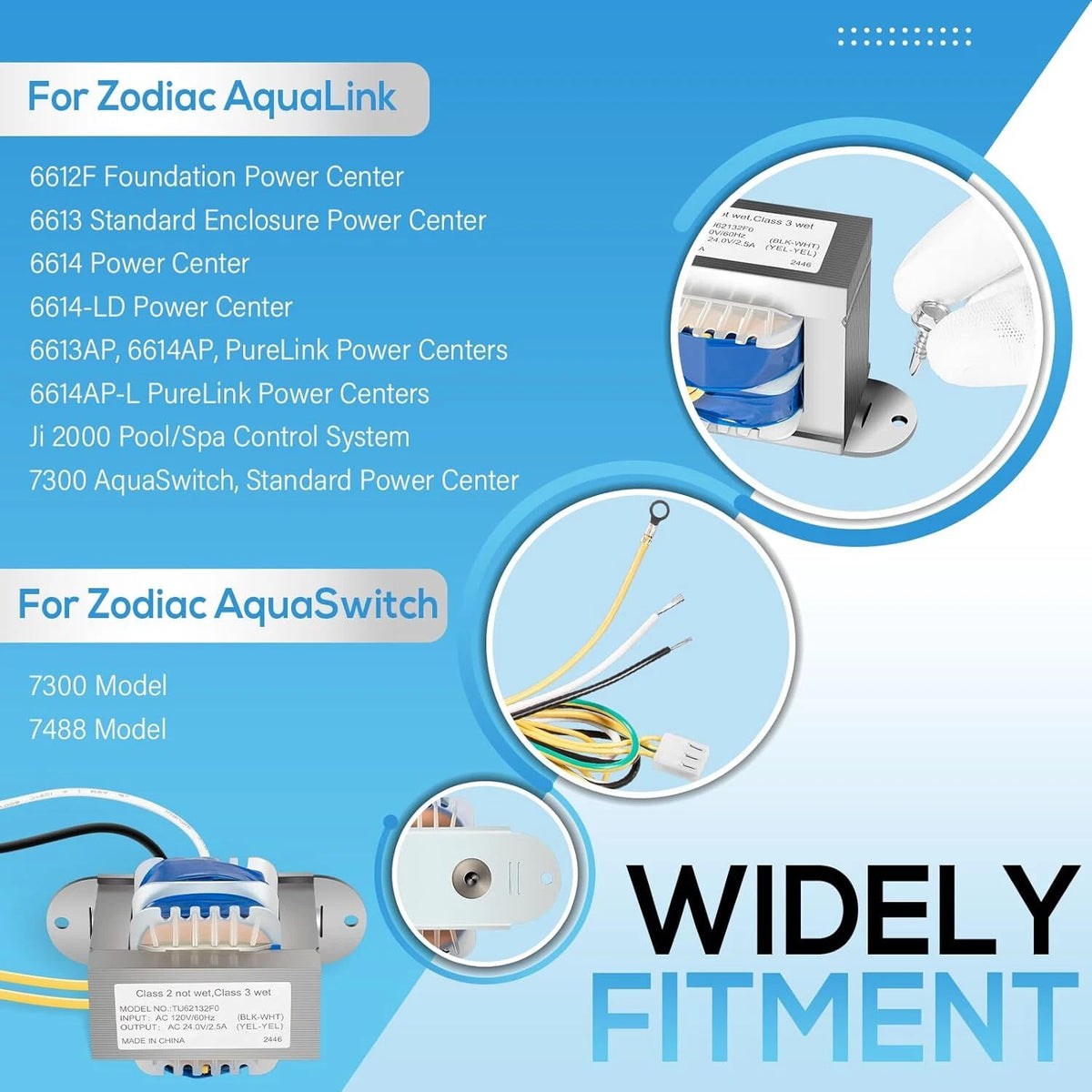 R0466400 Transformer for Jandy Zodiac AquaLink & AquaSwitch Control