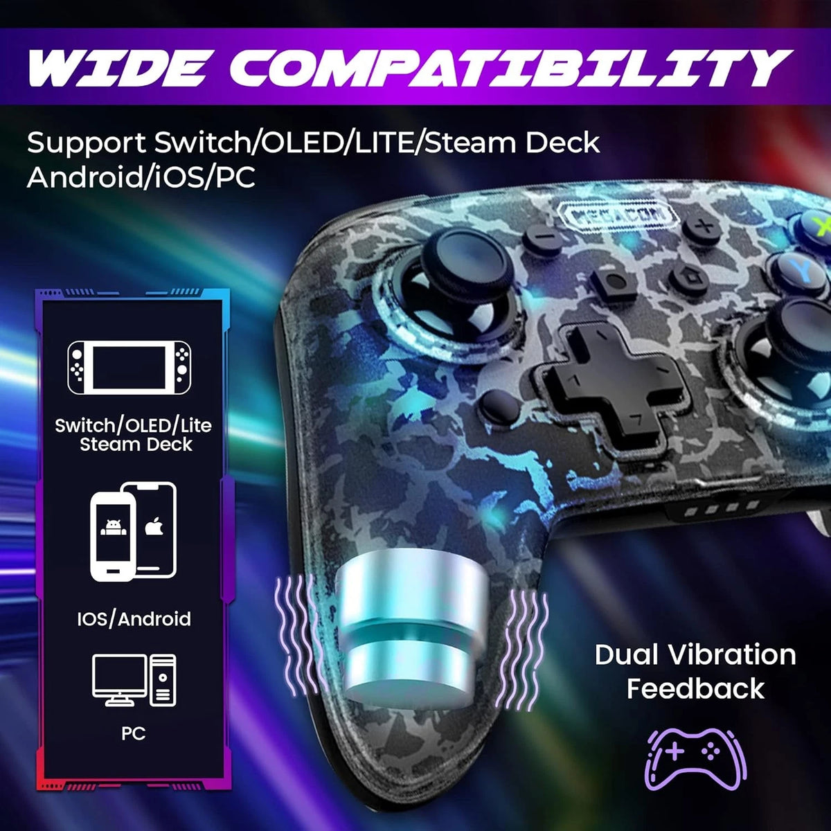 Wireless Gamepad for Switch PC Steam Pro Controller