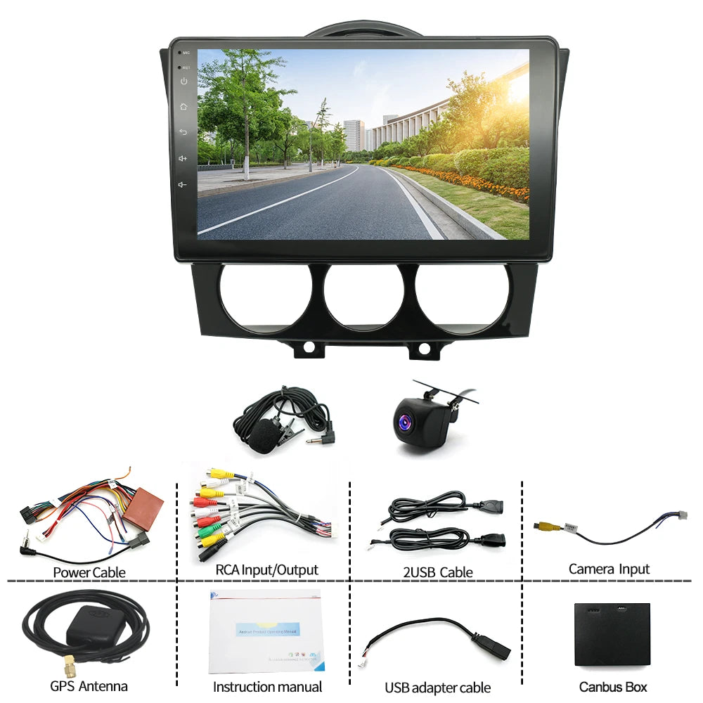 9'' CarPlay Android Radio for Mazda RX-8 (2003–2008)
