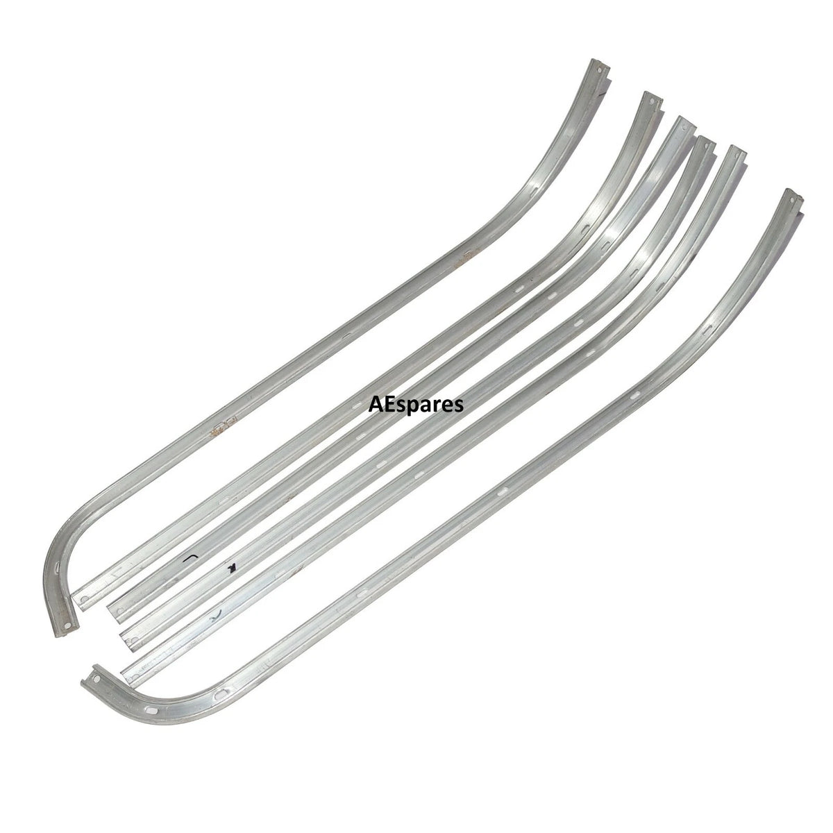 Set of 2 Footboard Runner Channel Strips for Vespa VBB Rally GS