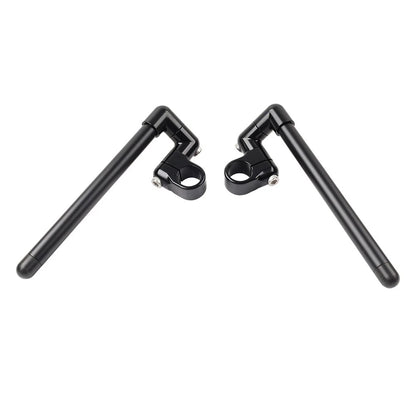 31MM-58MM Cafe Racer Bars for Universal Motorcycles (7/8") Black Clip-On