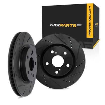 Rotor Set for Acura MDX (2022–2026) | Drilled and Slotted | ALX-PAU-DF-8002-58037-CLA1
