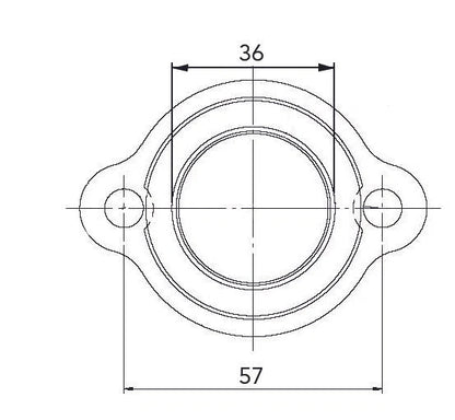 Carburetor Adapter Mounting Flange for MOTO-SKI, POLARIS, SKI-DOO (OEM# 07-100-08)