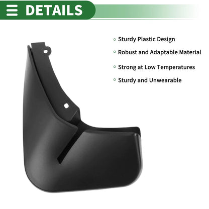 Mud Flaps Splash Guards for Ford Fiesta (2013–2018) W/ Mount Accessories