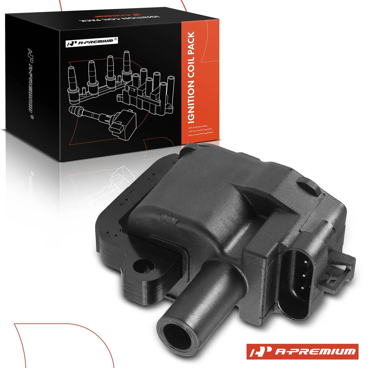 Ignition Coil for Chevy Silverado 2500HD 3500 GMC Sierra 3500 (2001–2002) - 12556450, 12558948, 19421259, UF-192