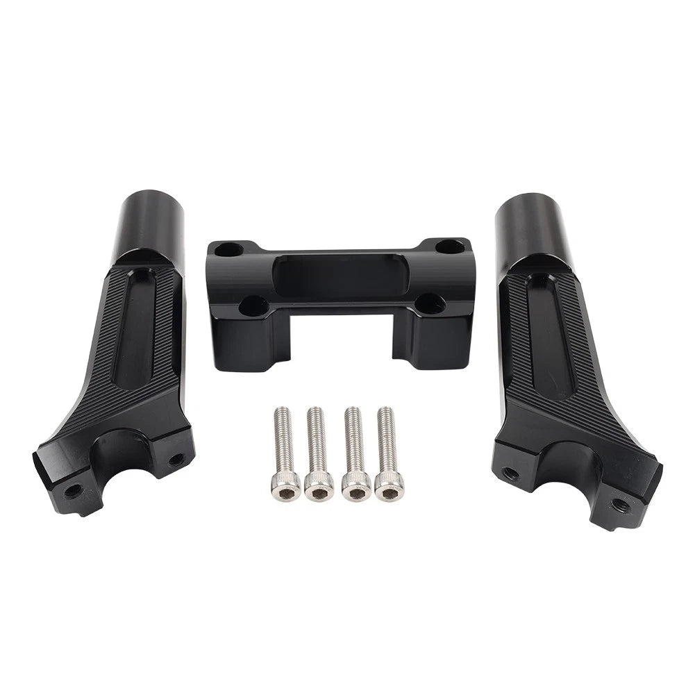 2X 8-Inch Pullback Handlebar Risers for Harley Dyna M8 Softail (2018–2021)