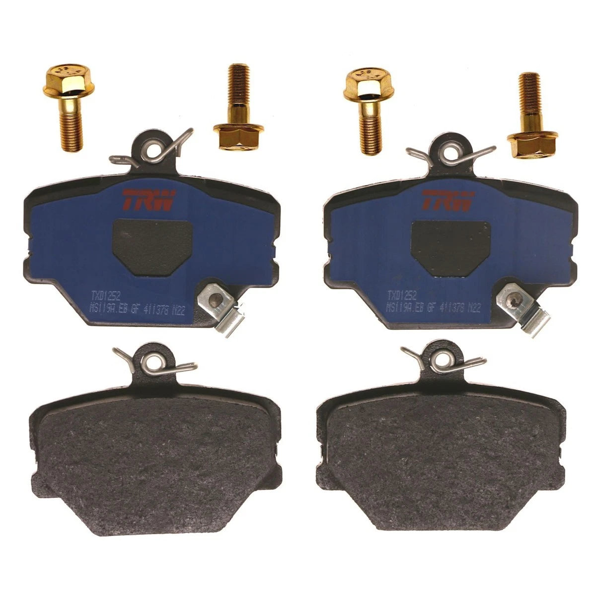 Set of 2 TRW Brake Pad Sets TXD1252 for Smart Fortwo (2015–2016)