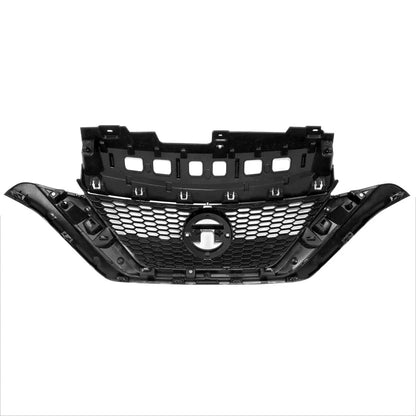 Honeycomb Mesh Grille for Nissan Versa Note (2017–2019) w/Badge Slot, Chrome Moulding