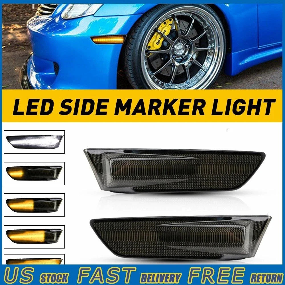 LED Side Marker Light for Infiniti G35 2D Coupe (2003–2007) - White/Amber