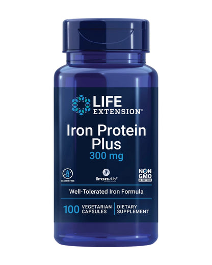 Iron Protein Plus for Life Extension (100 Count)