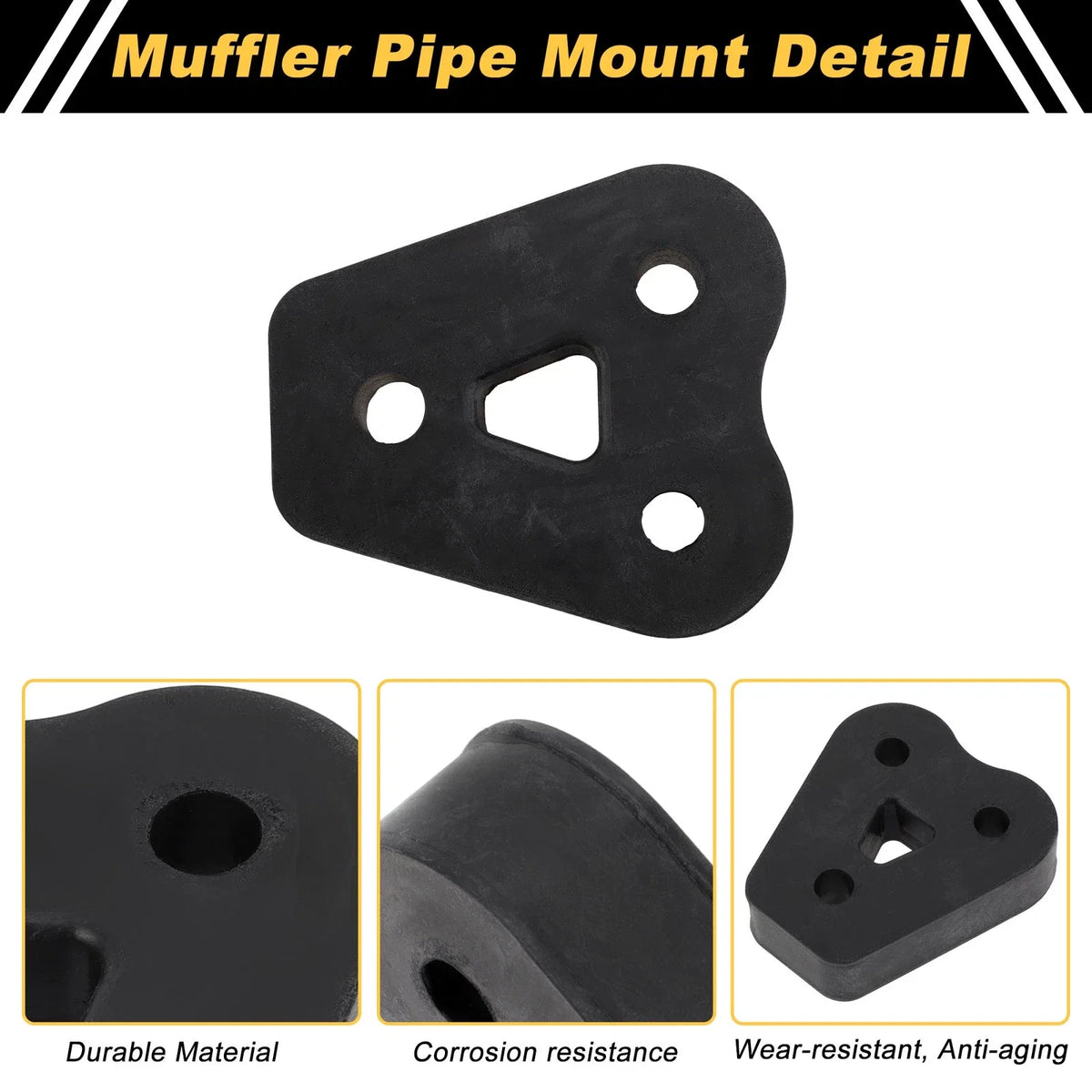 Muffler Exhaust Hanger for Kia Sportage (2011–2016) No. 35951 Black 1Pc