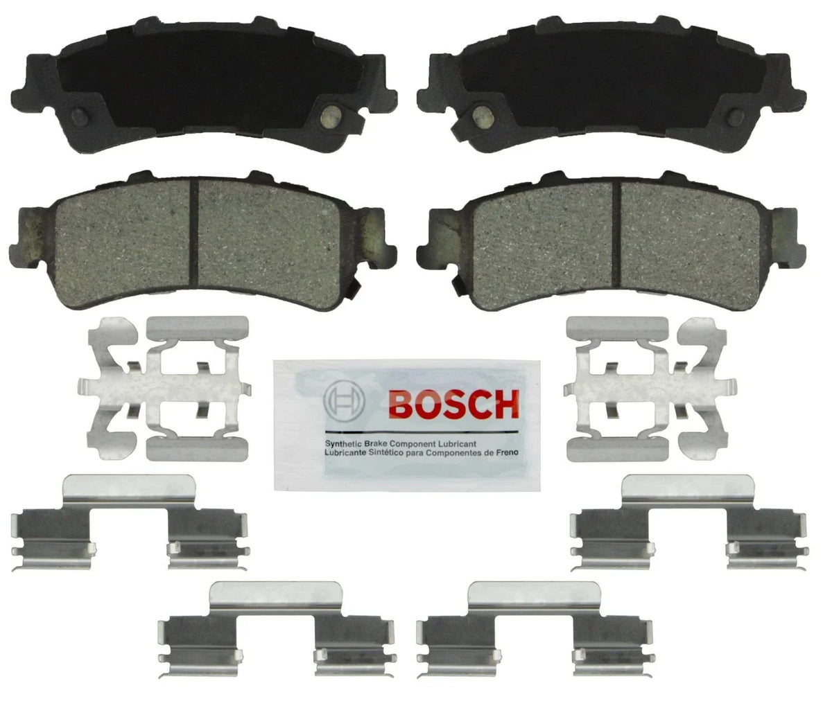 Bosch Rear Severe Duty Ceramic Brake Pads with Hardware for