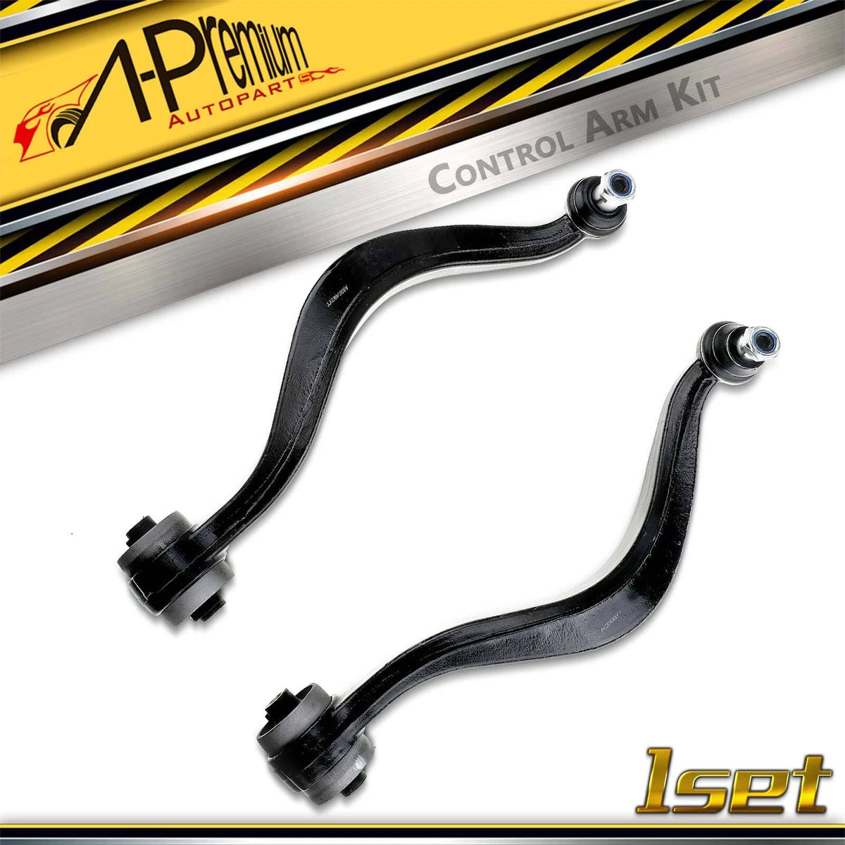 2X Front Control Arm w/ Ball Joint Assy for Ford Fusion (2006–2012) - 7E5Z3079L, BE5Z3079A, GP9A34J50A, GP9A34J50B, K620492, K620493
