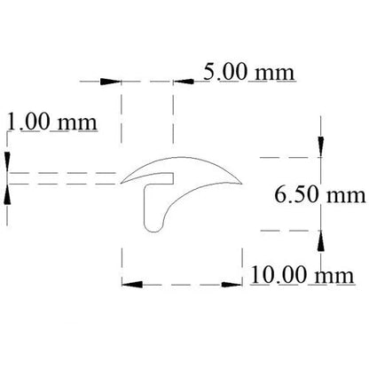 10mm Kitchen Hob and Sink Seal for Caravans/Motorhomes (G140)