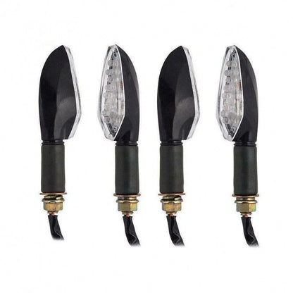 4X Carbon LED Turn Signal Light Indicators for Triumph Speed Four TT 600 (1999–2001)