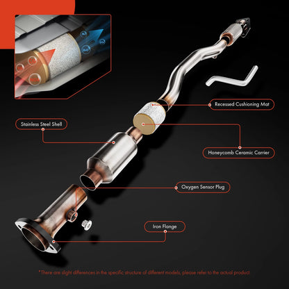 A-Premium Rear Right Catalytic Converter for Toyota 4Runner Lexus GX470 (2005–2009) 642010