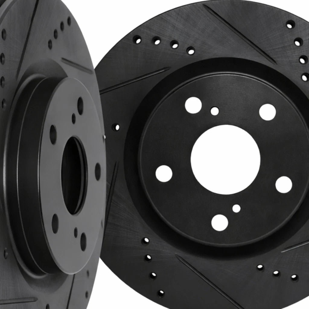 Rotor Set Rear Drilled and Slotted for BMW 740Li xDrive/ActiveHybrid 7 (2013–2015) ALX-PAU-DF-8002-31098-CLA13
