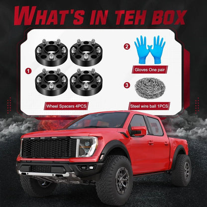 4PCS 1" Thick Hubcentric Wheel Spacers for Jeep Wrangler Commander (2018–2024)