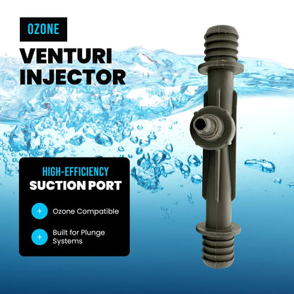 Ozone Venturi Injector for Cold Plunge, Ice Bath, Spa & Pool Pumps (3/4")