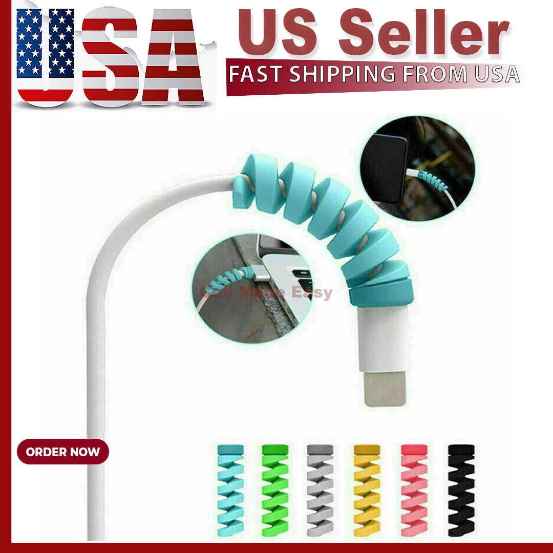 8Pcs Charging Cable Protector for Cell Phones