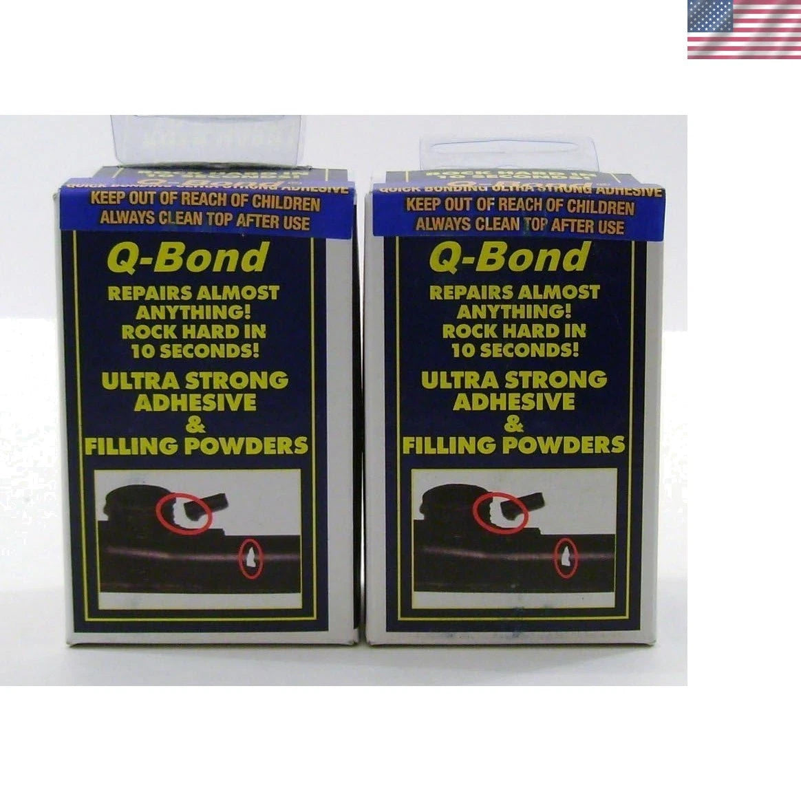 2-Pack Quick Bonding Adhesive for Versatile Repairs (Waterproof, Dries Clear)
