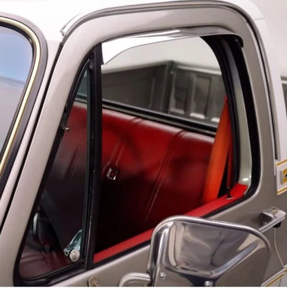 Stainless Steel Screw-On Rain Guard Vent Visors for Chevy Square Body (1973–1987)