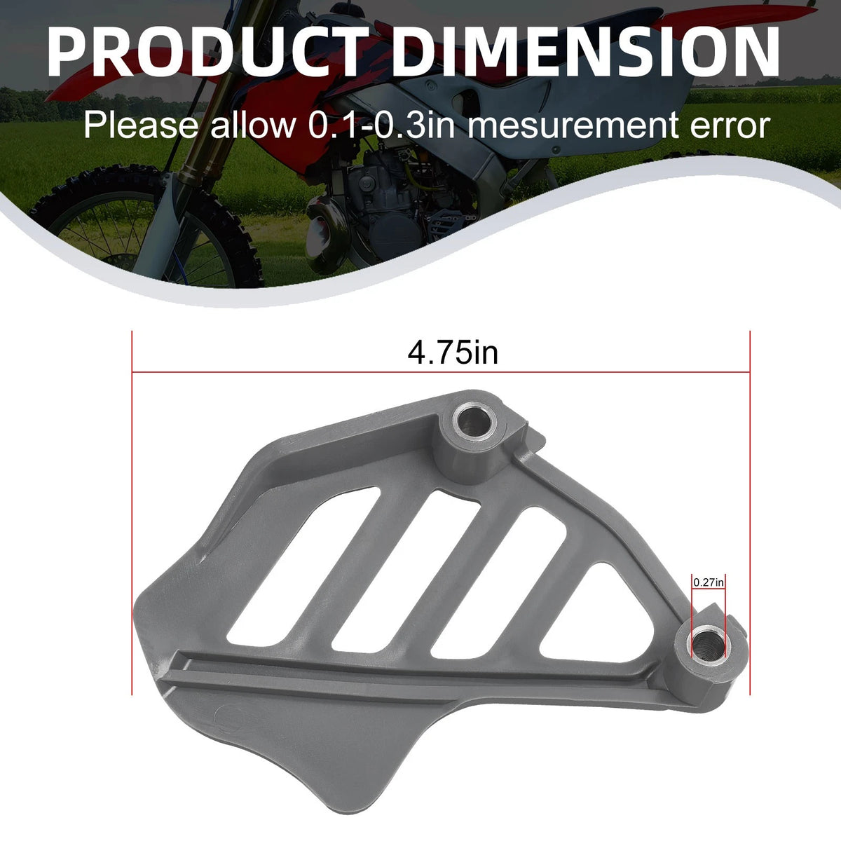 Front Sprocket Cover Guard 23810-KZ4-620 for Honda CR125R (1998–2007)