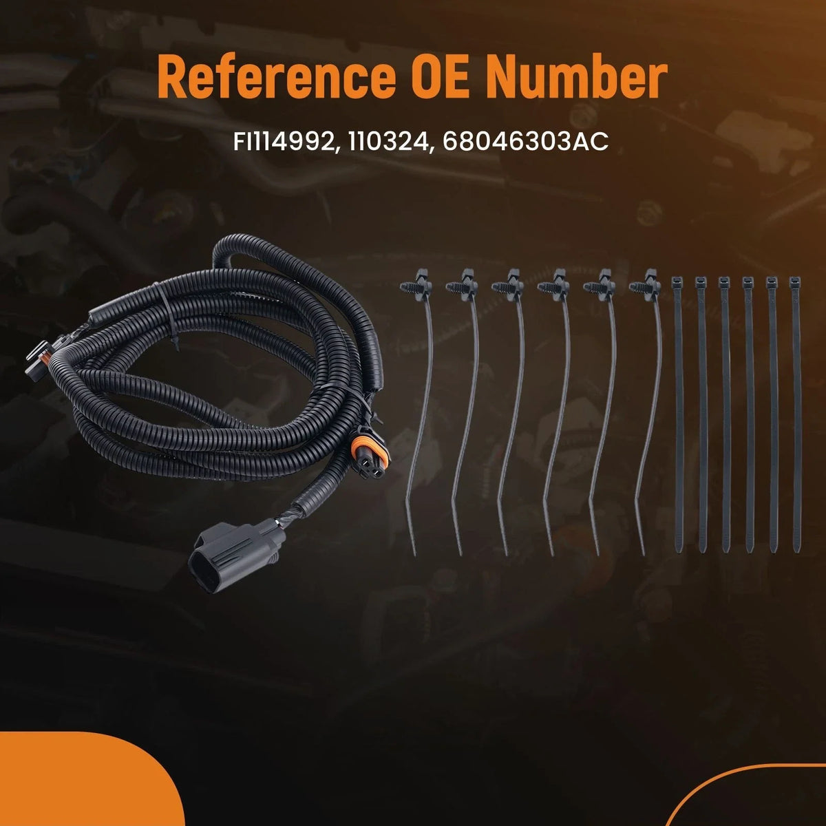 Fog Light Jumper Wiring Harness for Dodge Ram 2500 3500 4500 5500 (2003–2018) FI114992