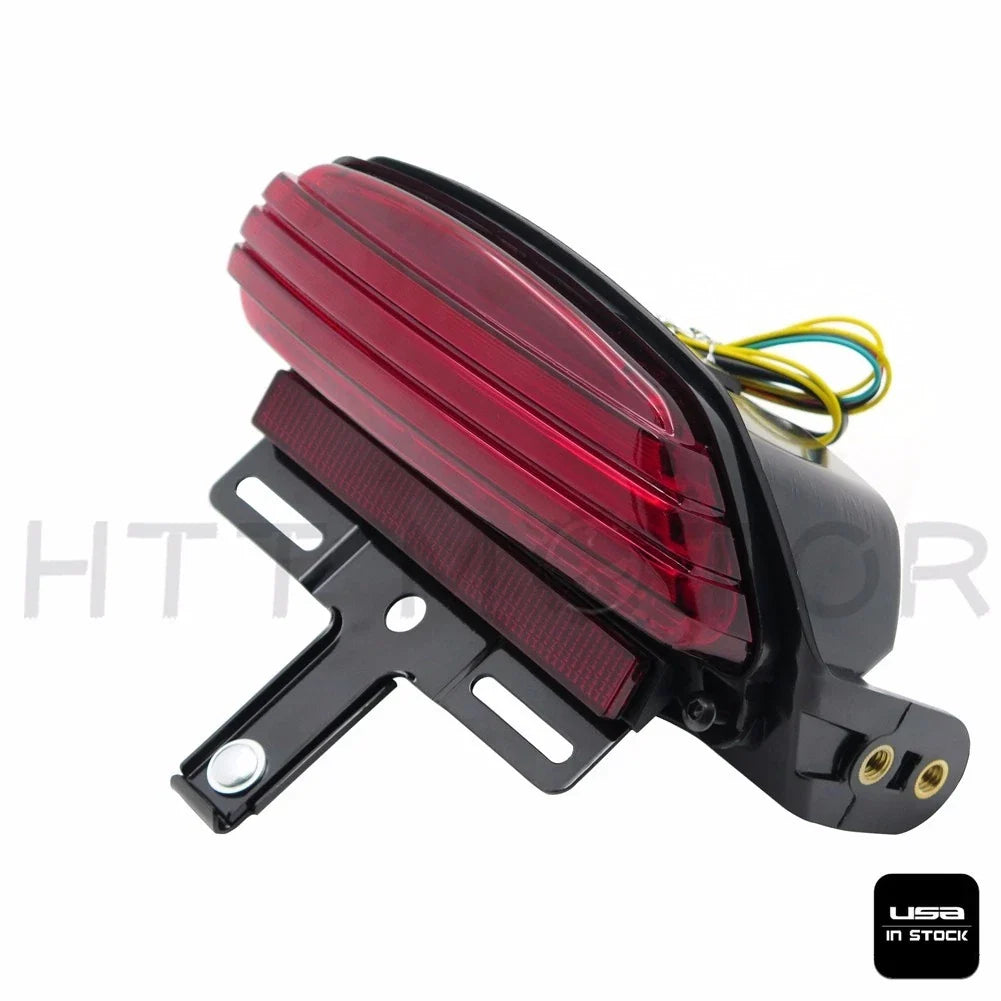 Tri-Bar LED Fender Turn Signal Tail Light Bracket for Harley Softail FXST (2006)