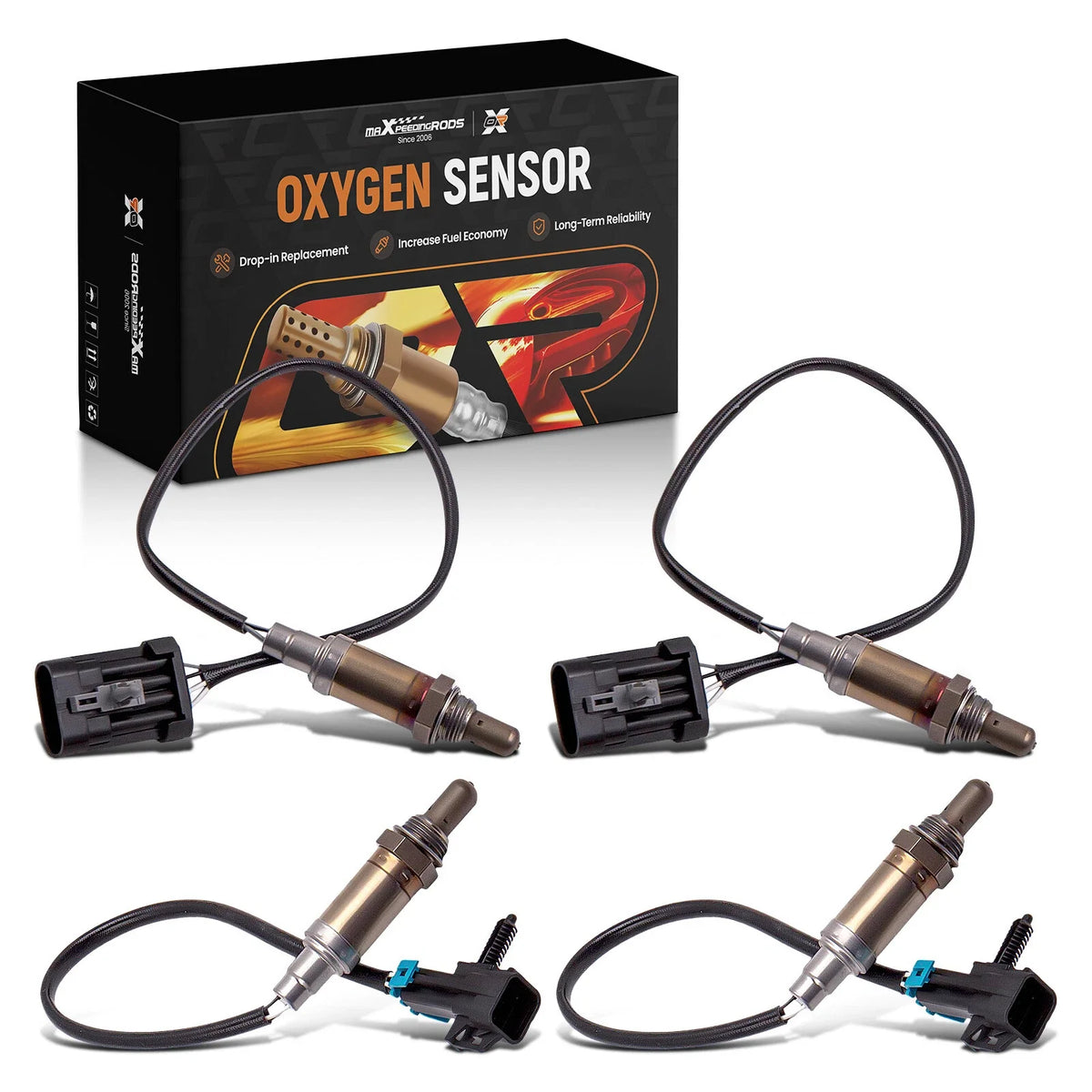 Set of 4 O2 Oxygen Sensors for GMC Yukon SL XL SLT (1996–2002) 2344012