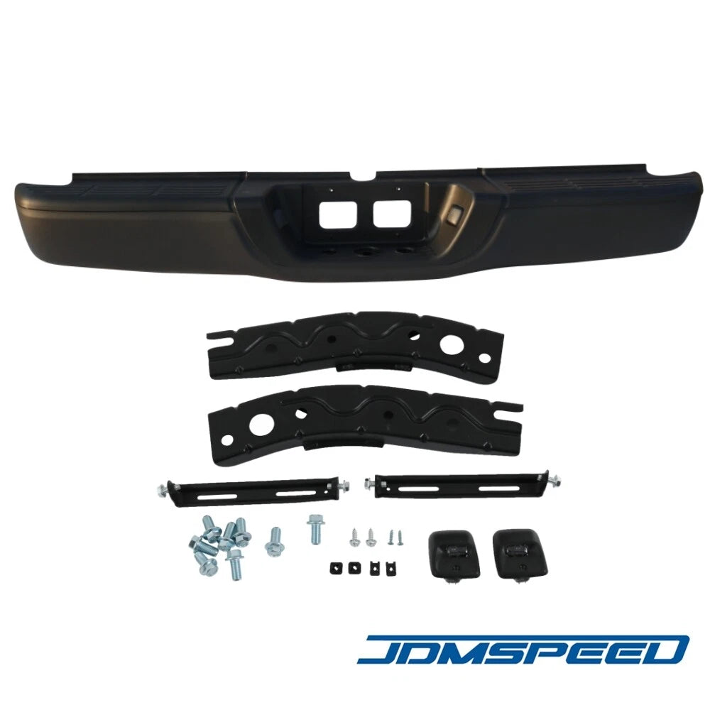 Black Rear Step Bumper for Toyota Tundra (2000–2006) 13449910, TO1103108