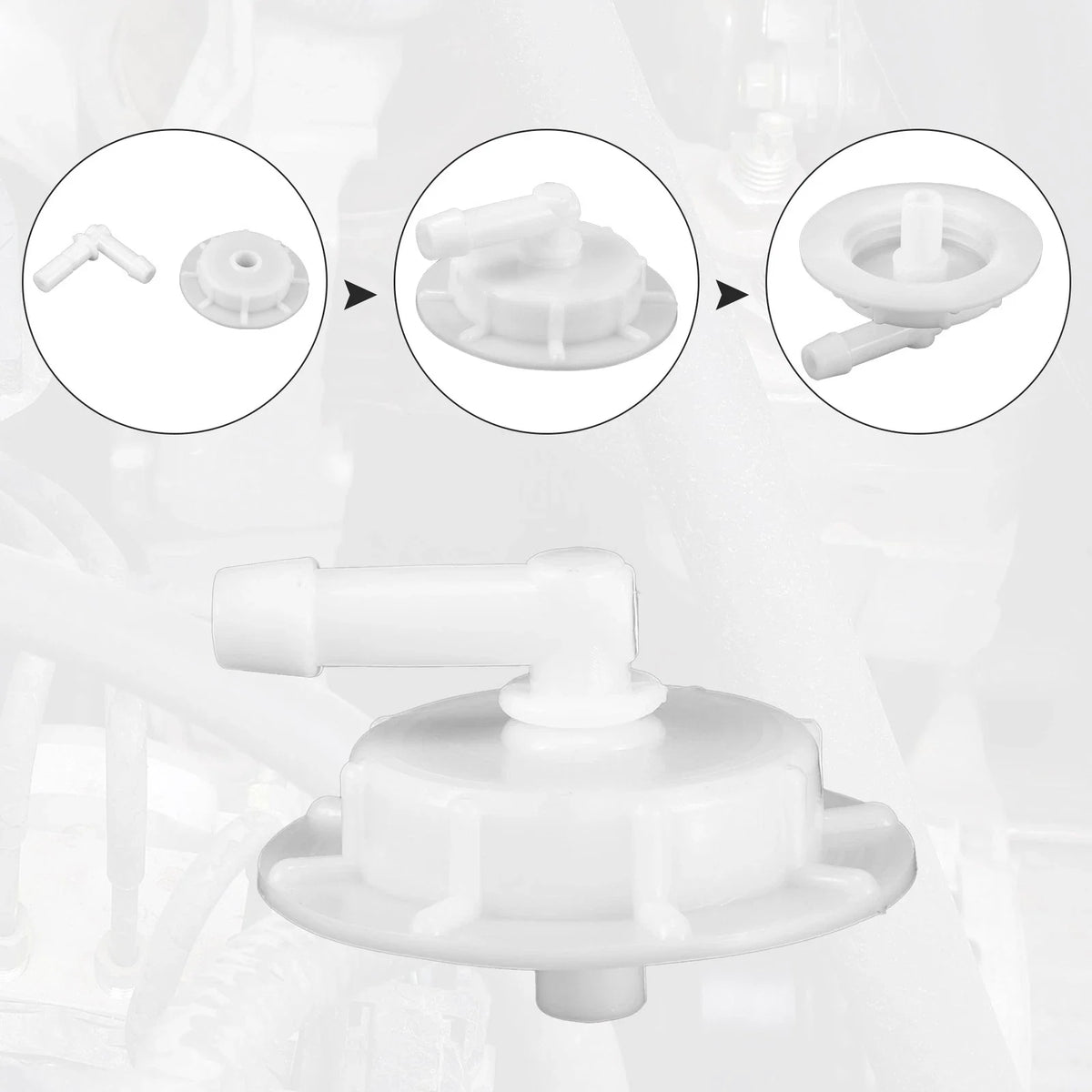 3X Windshield Washer Fluid Reservoir Cap for Acura CL (2001–2003)