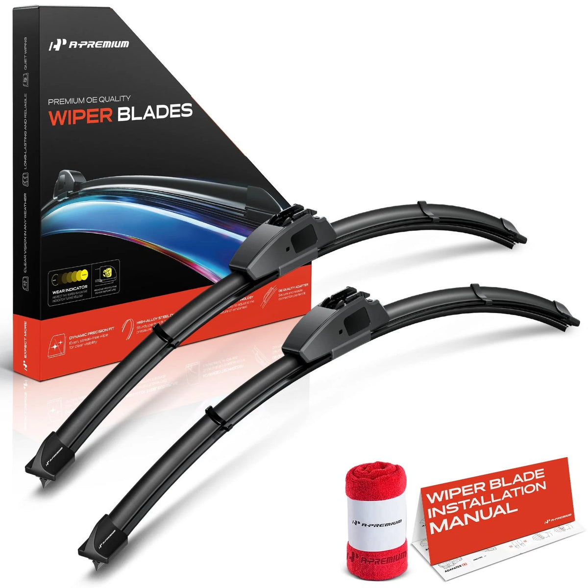 2X Front 20" Windshield Wiper Blades for Toyota Land Cruiser (2008–2021)