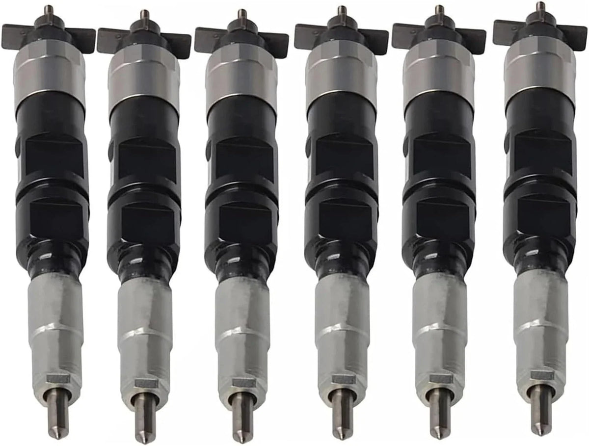 6pcs Fuel Injector 095000-6480 RE529149 for John Deere 8530 (2003–2007)