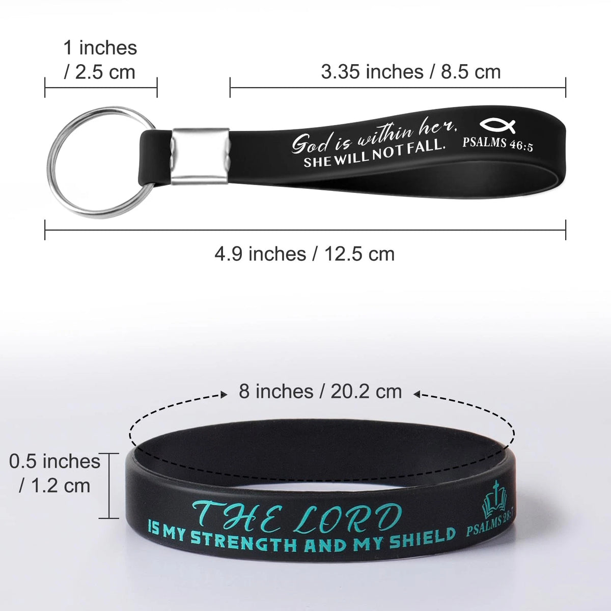 100 Pcs Bible Verse Bracelets for Inspirational Wear