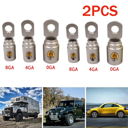 2Pcs Wire Coupler Terminal Butt Connector for Automotive (0-4-8 Gauge)