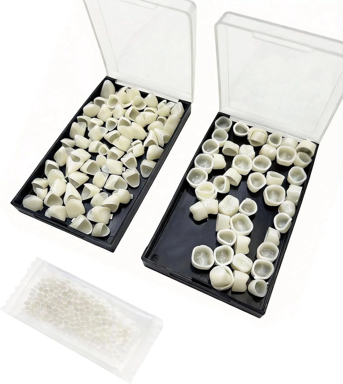120 Pieces Fake Tooth Cap Crown Veneers for Anterior and Molar Posterior